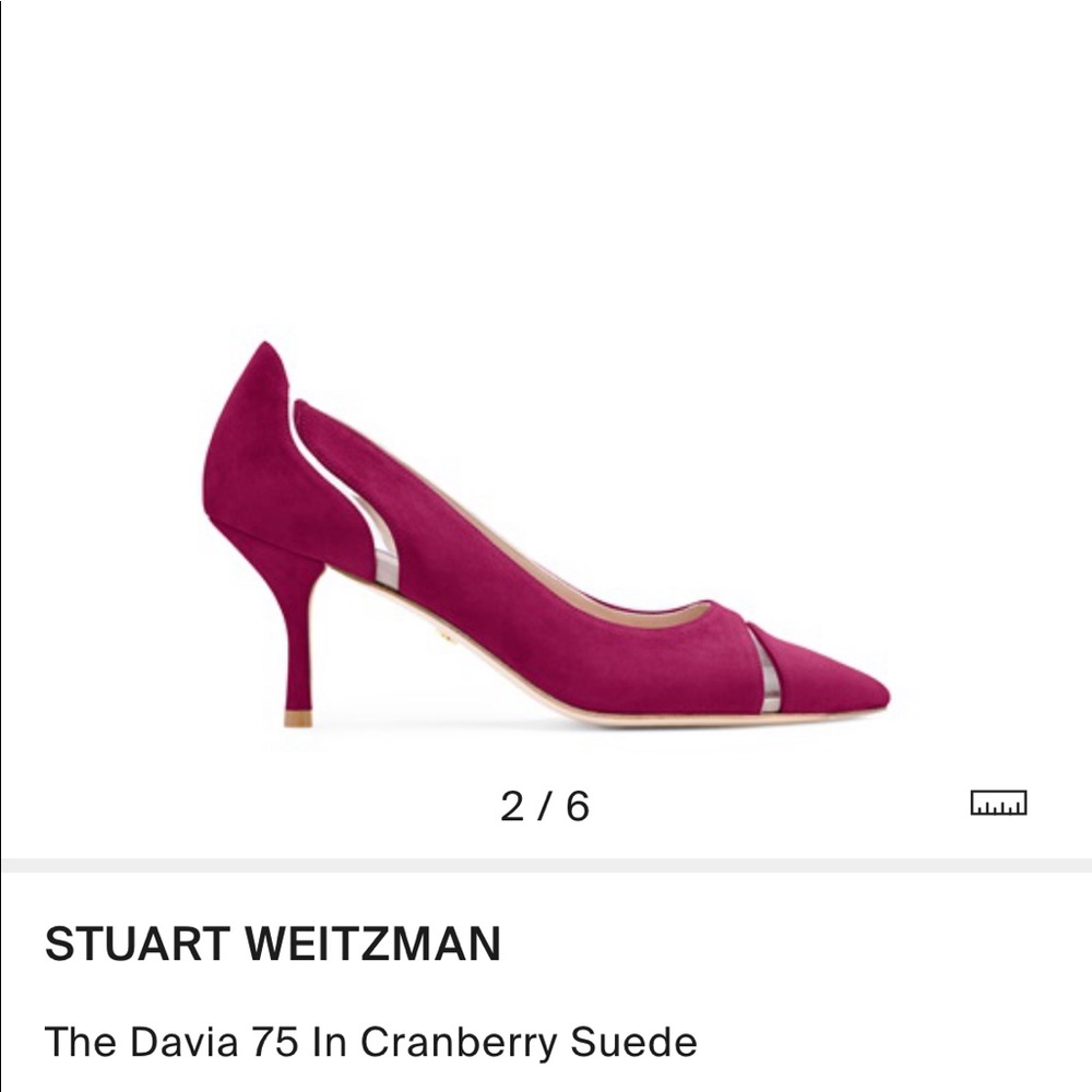 Stuart Weitzman Davia 75 in Cranberry so 9.5 M